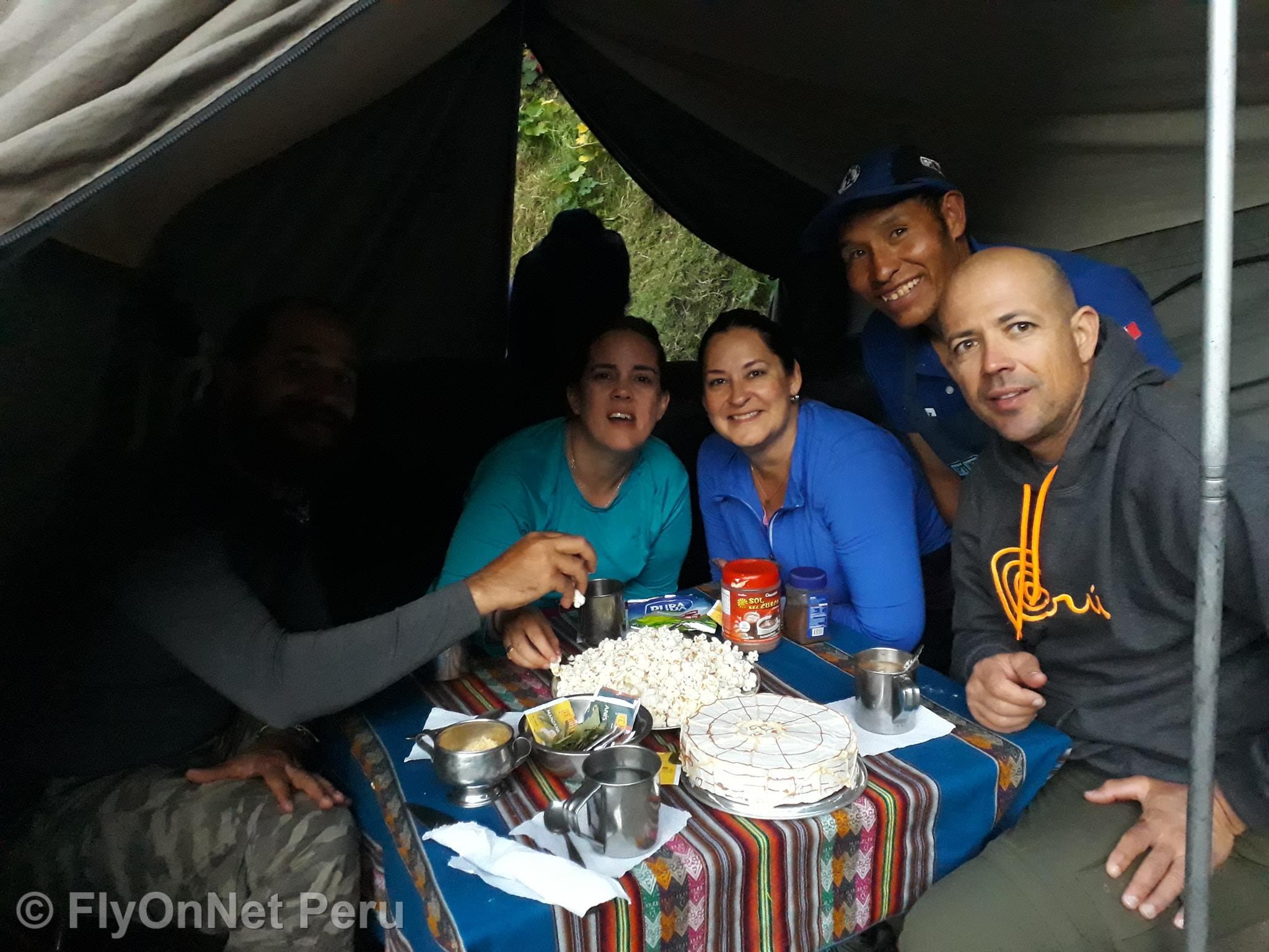 Photo Album: Breakfast during the trek, Inca Trail